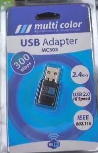 MULTICOLOR MC303 Wifi Adaptör 300Mbps Güçlü Çekim Gücü  NANO USB ADAPTÖR - 2